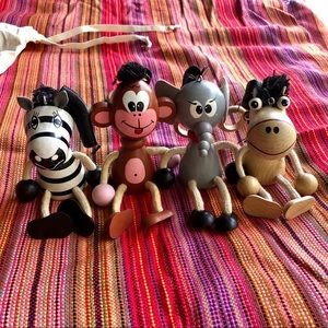 Petra Toys Wooden Animal Baby Mobile Pieces